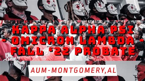 Kappa Alpha Psi Omicron Lambda Nupes Fall 22 Probate YouTube