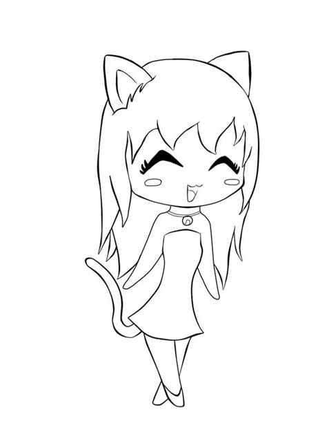 Anime Neko Coloring Sheets Coloring Pages
