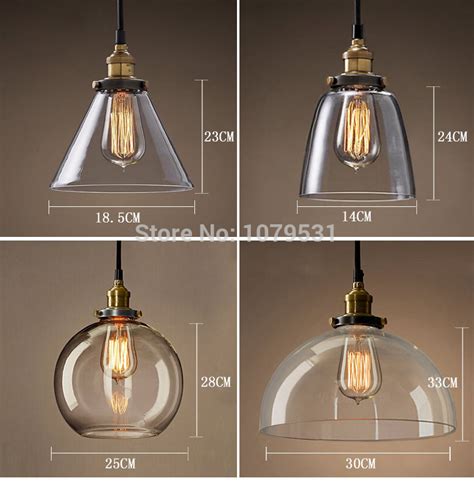 20 Types Vintage Pendant Light Copper Silver Glass Hanging Lamp E27 110 220v Pendant Lamp For