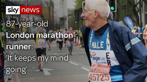 london s oldest marathon runner youtube