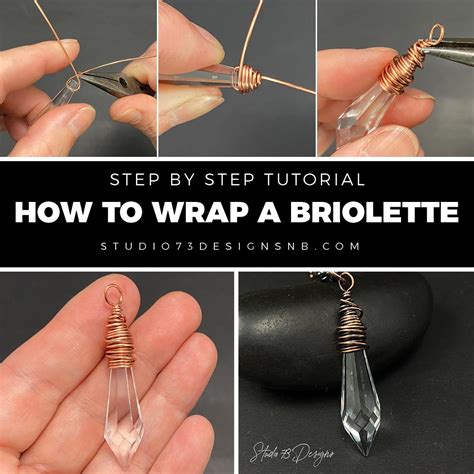 How To Wrap A Briolette Wire Wrapped Swarovski Crystal Pendant