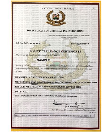 How To Get A Certificate Of Good Conduct In Kenya Today