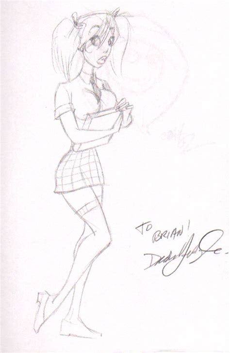 Mandy By Dean Yeagle In Brian Hughes S Sketchbook Comic Art Gallery Room