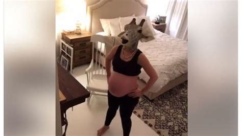 April The Giraffe Pregnant Womans Spoof Video Goes Viral Bbc News