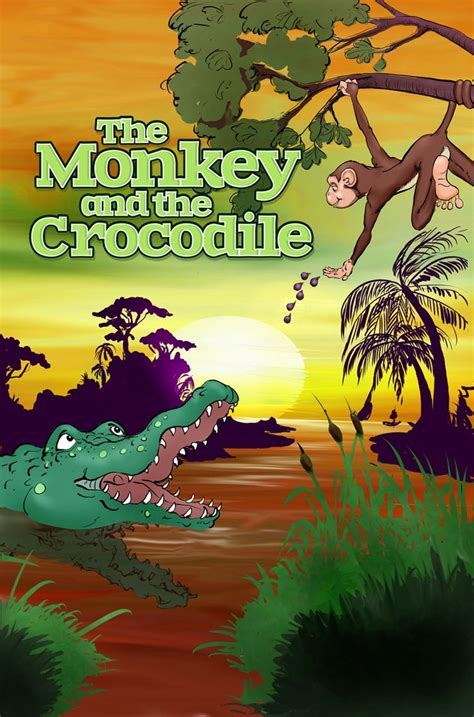 Everyone fell in to the sea and tried to save themselves by then off he swam with him toward the shore. The Monkey and the Crocodile | Picture story for kids ...