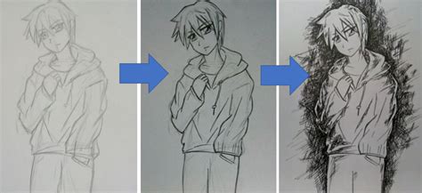 Image of learn how to draw anime boy face face step by step. How to Draw an Anime Boy (Shounen) | FeltMagnet