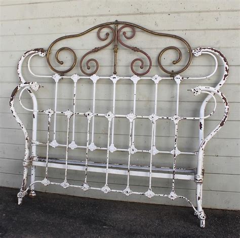 Pin By Antique Iron Beds By Cathouse On More Stuff Iron Headboard