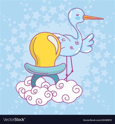 Baby Shower Cartoons Royalty Free Vector Image