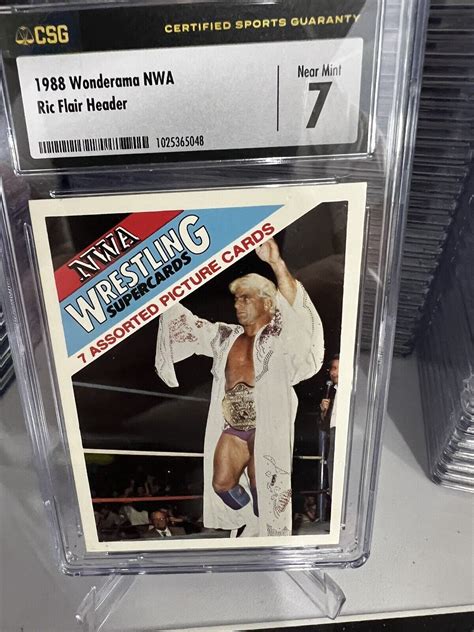 Ric Flair 1988 Wonderama Nwa Header Csg 7 Goat Woooo Nature Boy EBay