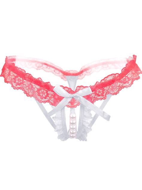 fast delivery on all products pearl lace g string open crotch crotchless underwear sexy thongs