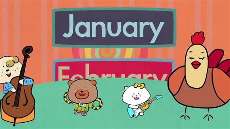 Months Of The Year Song Song For Kids The Singing Walrus Youtube