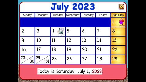 Starfall Calendar July 2023 Is Here Youtube
