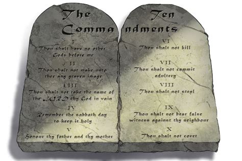 The Ten Commandments Religious Studies Mammoth Memory Art