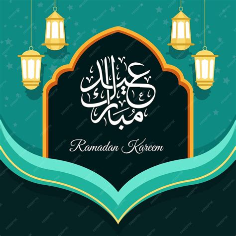 Premium Vector Ramadan Kareem Greeting Card Background Vector Design