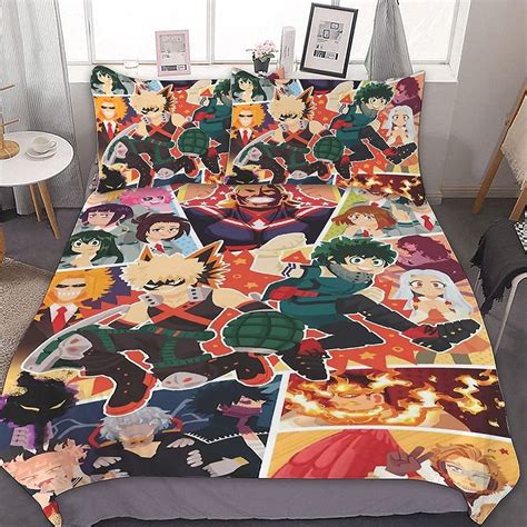 My Hero Academia Anime Bed Set Colorful Bedding Robinplacefabrics