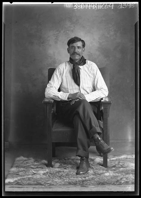 Maybe you would like to learn more about one of these? Portrait of Man Sitting in Chair - The Portal to Texas ...