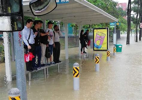 Floods can happen in the blink of an eye. Flooding reported at 9 locations in eastern Singapore: PUB ...