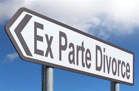 Ex Parte Divorce Free Of Charge Creative Commons Highway Sign Image