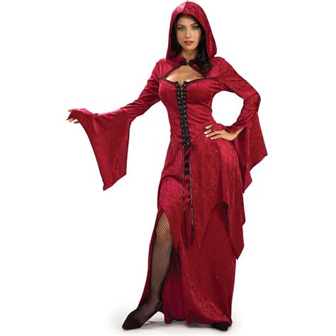 Ladies Halloween Vampire Queen Sexy Temptress Gothic Cape Fancy Dress Costume Ebay