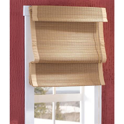 Thermal Insulated Bamboo Roman Shades 150385 Curtains