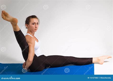 Yogi Girl Stock Image Image Of Exercise Balance Practicing 12127583