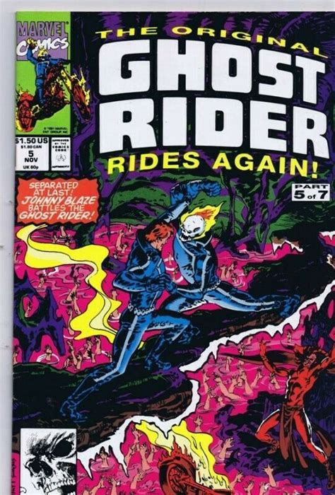 Original Ghost Rider Rides Again 5 Original Vintage 1991 Marvel Comics