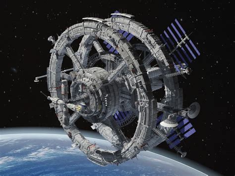 3d Model Generic Sci Fi Space Station Stazione Spaziale Fantascienza