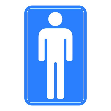 Signe De Toilette Masculin Sur Fond Transparent 17177813 Png