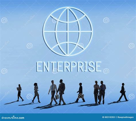 Global Business Enterprise Economics Corporation Concept Stock Image