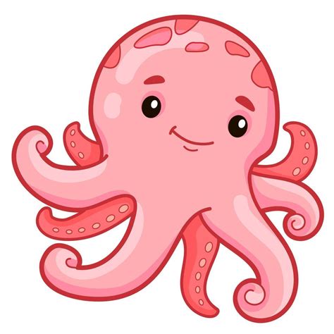 Cute Octopus Cartoon 8725559 Vector Art At Vecteezy