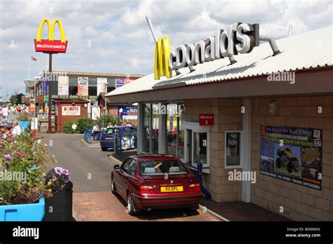 A Mcdonalds Drive Through Restaurant In The Uk Stock Photo Alamy