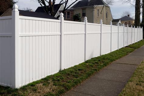White Vinyl Fence Fence By Maintenance Service