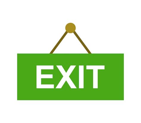 Premium Vector Exit Sign