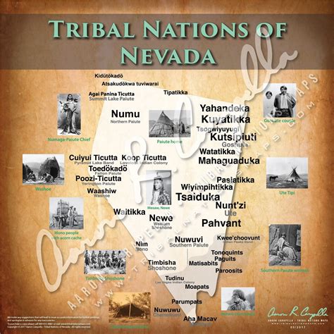 Indigenous Peoples Of Nevada Map Nevada Map Map Puzzle American History Timeline