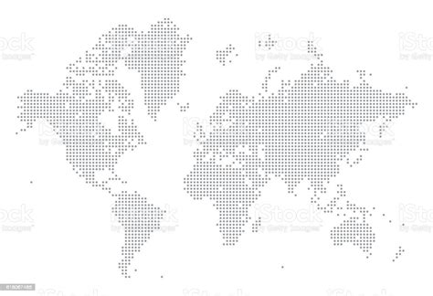 World Map Of Dots Stock Illustration Download Image Now World Map