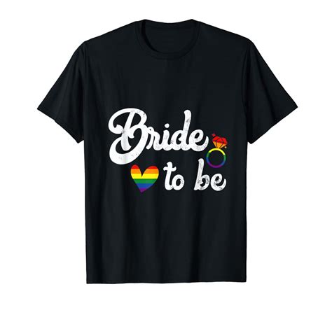 Lesbian Bride Shirt Lgbt Wedding Bride To Be T Shirt Stellanovelty