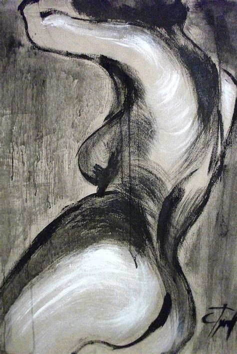 Figure Drawing Female Nude Woman Back Drawing Charcoal Nude Etsy My