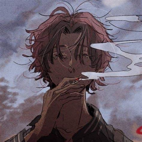 Sad Cool Anime Guy Smoking Tamimoon åˆ å€‹å±•3 12 On Twitter Dark Art