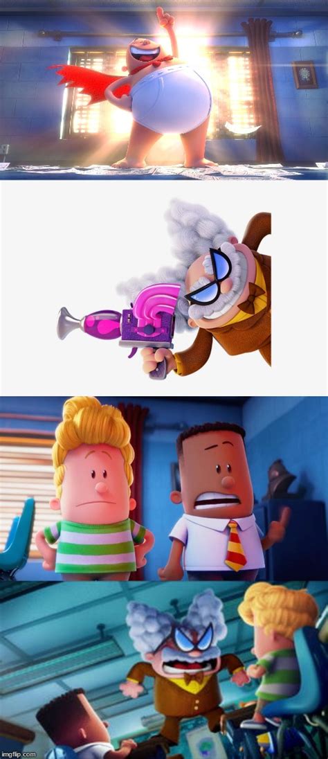 Captain Underpants Faceoff Blank Template Imgflip