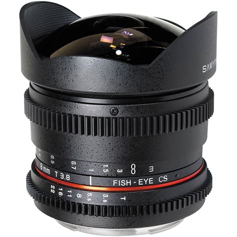 Samyang 8mm T38 Fisheye Cine Lens For Nikon Sy8mv N Bandh Photo
