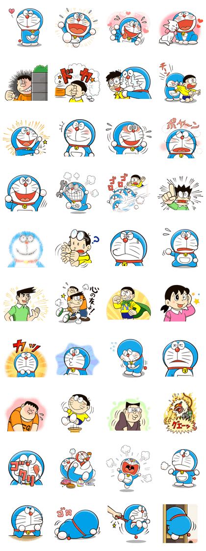 Stiker Doraemon Emoji Gambar Doraemon