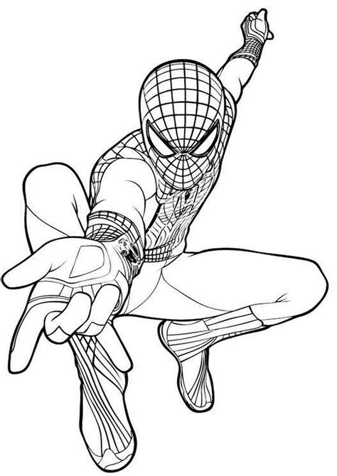 Wydruku Spiderman Kolorowanki Widzisz Na Obrazku Kt Ry Trzeba Pokolorowa Posta Z Filmu Spiderman