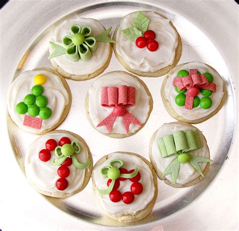 Candy Decorated Christmas Sugar Cookies