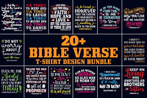 Bible Verse T Shirt Design Bundle Masterbundles