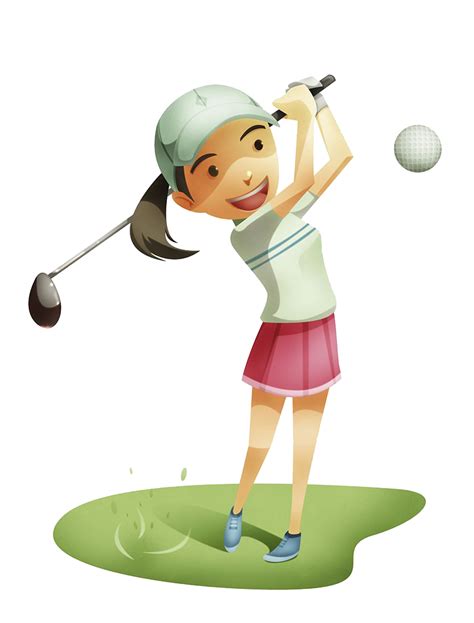 Golf Illustration Sports Image Vector Graphics Athelete Cartoon Png