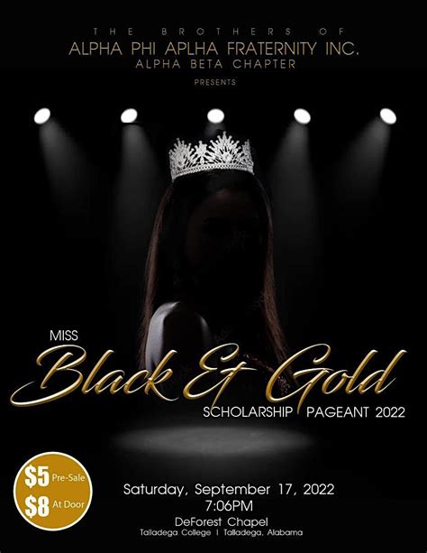 Miss Black And Gold Pageant Talladega College 17 September 2022