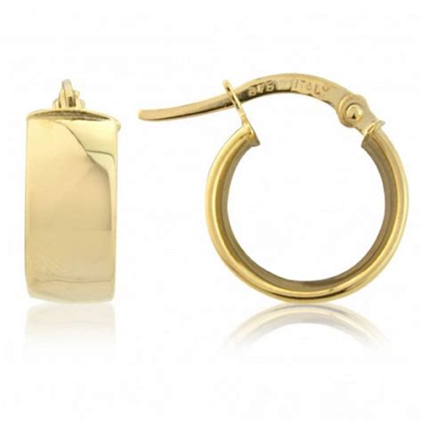 Ct Yellow Gold Small Hoop Earrings From Colin Campbell Co Online