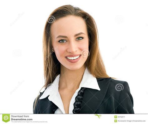 Young Business Woman Stock Image Image Of Lady Face 33762011
