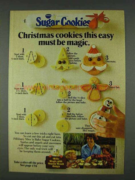 Our list of best christmas cookie recipes has something for everyone, from soft gingerbread these almond snowball cookies are spiced christmas cookies with a twist: 1978 Pillsbury Sugar Cookies Ad - Christmas Cookies