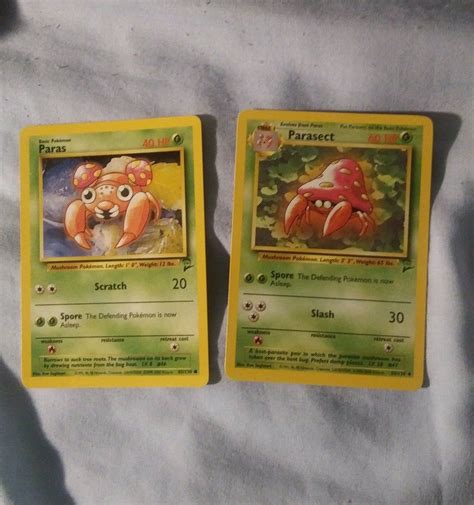 Check Out What Im Selling 2 Pokemon Base 2 Cards Paras And Parasect